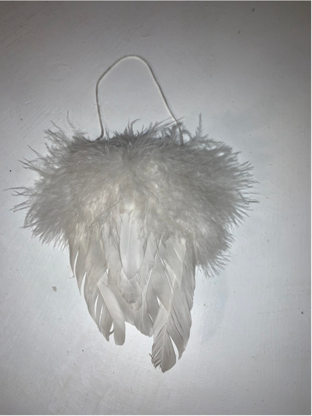 Unbranded White Feather Angel Wing Ornament One Size